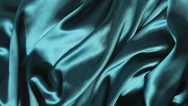 Blue silk fabric background